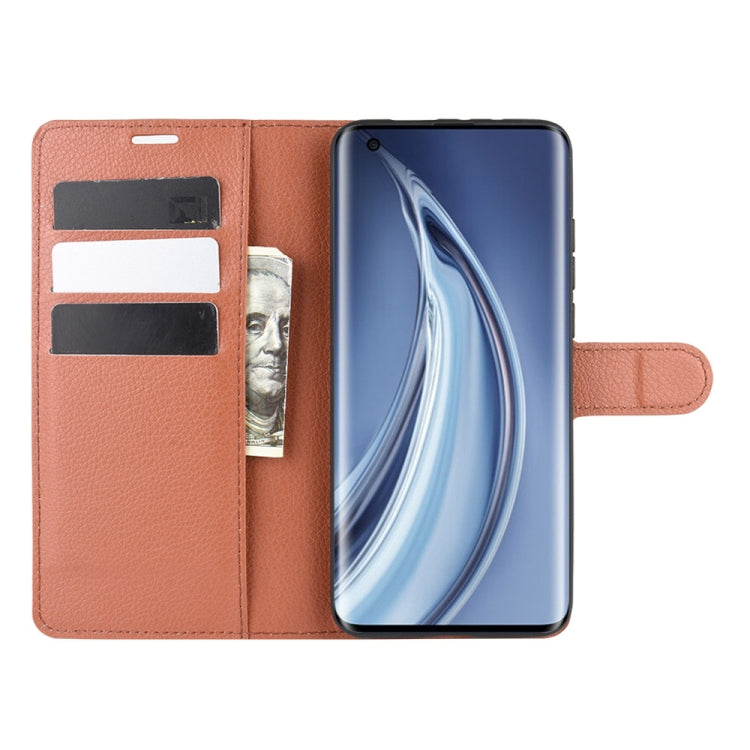 For Xiaomi Mi 10 / Mi 10 Pro Litchi Texture Horizontal Flip Protective Case with Holder & Card Slots & Wallet