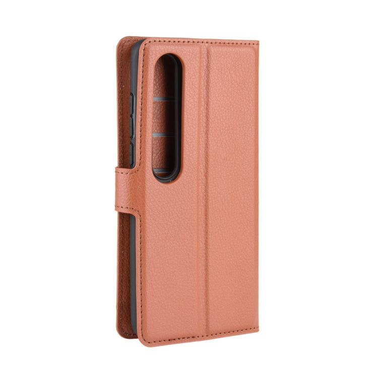 For Xiaomi Mi 10 / Mi 10 Pro Litchi Texture Horizontal Flip Protective Case with Holder & Card Slots & Wallet