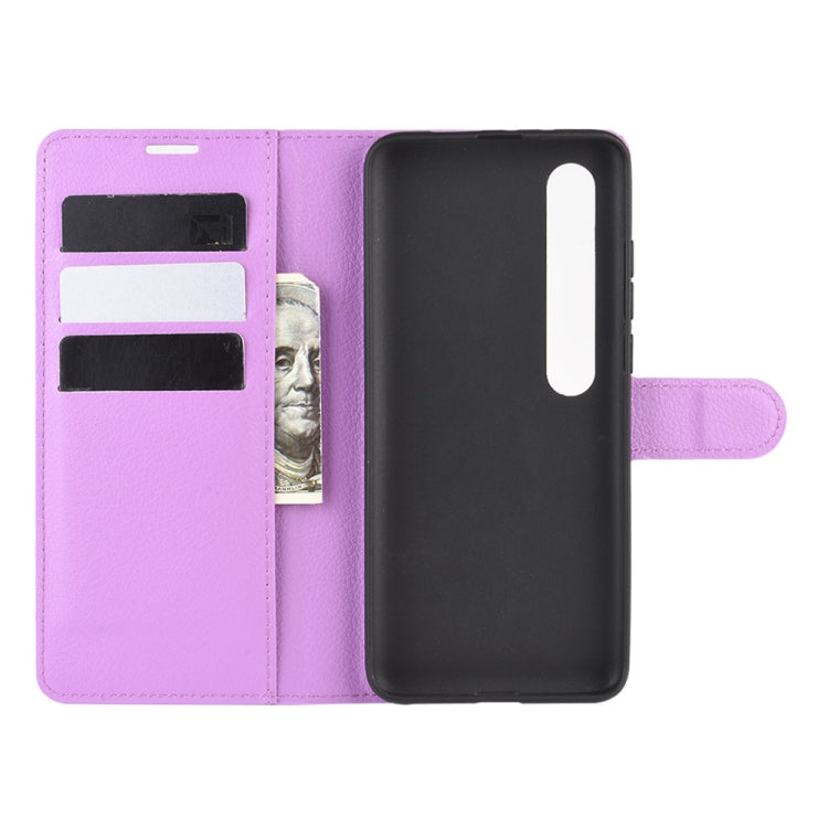 For Xiaomi Mi 10 / Mi 10 Pro Litchi Texture Horizontal Flip Protective Case with Holder & Card Slots & Wallet