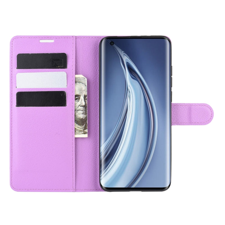 For Xiaomi Mi 10 / Mi 10 Pro Litchi Texture Horizontal Flip Protective Case with Holder & Card Slots & Wallet