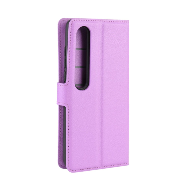 For Xiaomi Mi 10 / Mi 10 Pro Litchi Texture Horizontal Flip Protective Case with Holder & Card Slots & Wallet