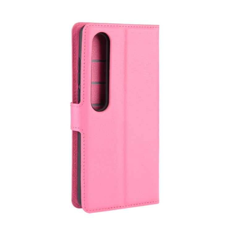 For Xiaomi Mi 10 / Mi 10 Pro Litchi Texture Horizontal Flip Protective Case with Holder & Card Slots & Wallet