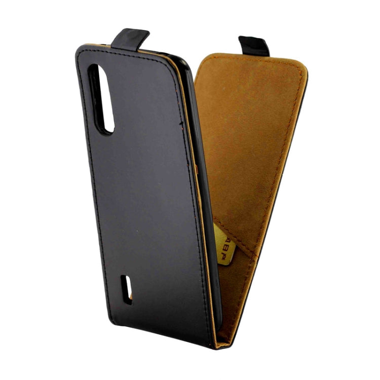 For Xiaomi Mi CC9 Business Style Vertical Flip TPU + PU Leather Case with Card Slot(Black)
