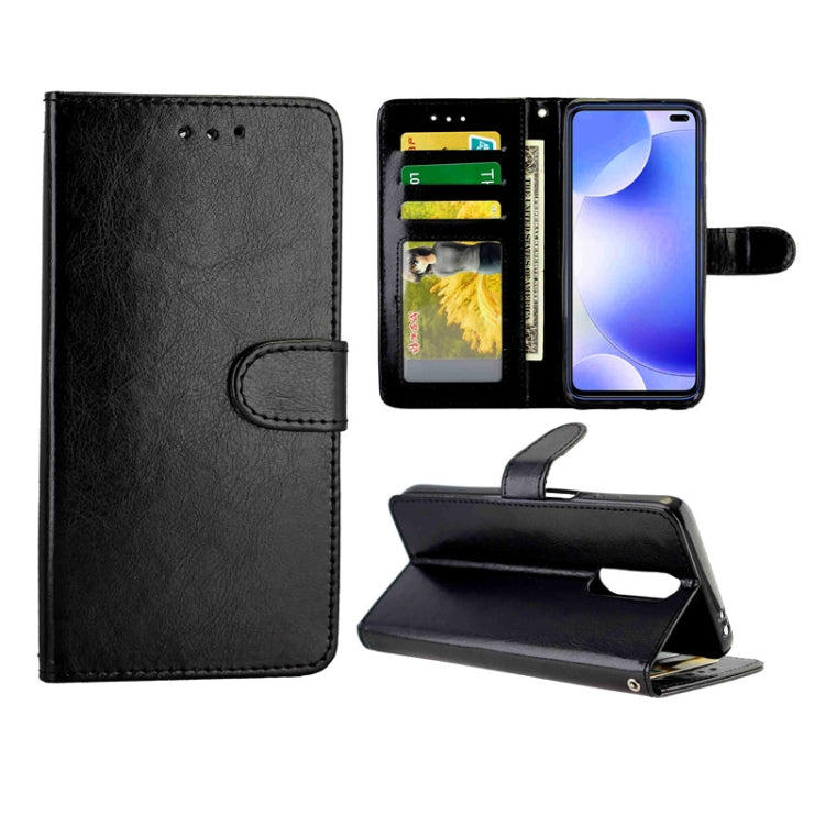 For Xiaomi Redmi K30 Crazy Horse Texture Leather Horizontal Flip Protective Case with Holder & Card Slots & Wallet & Photo Frame