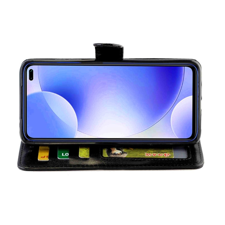 For Xiaomi Redmi K30 Crazy Horse Texture Leather Horizontal Flip Protective Case with Holder & Card Slots & Wallet & Photo Frame