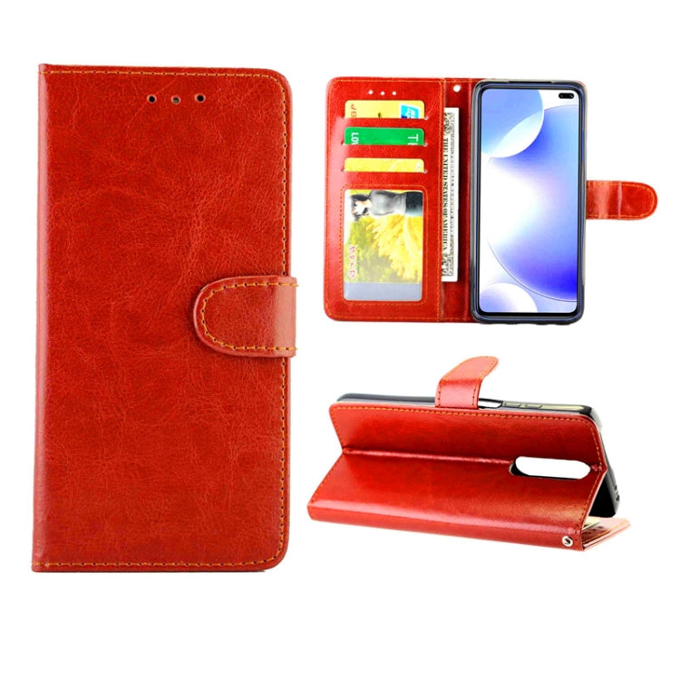 For Xiaomi Redmi K30 Crazy Horse Texture Leather Horizontal Flip Protective Case with Holder & Card Slots & Wallet & Photo Frame