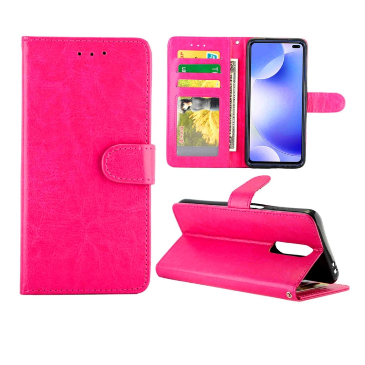 For Xiaomi Redmi K30 Crazy Horse Texture Leather Horizontal Flip Protective Case with Holder & Card Slots & Wallet & Photo Frame