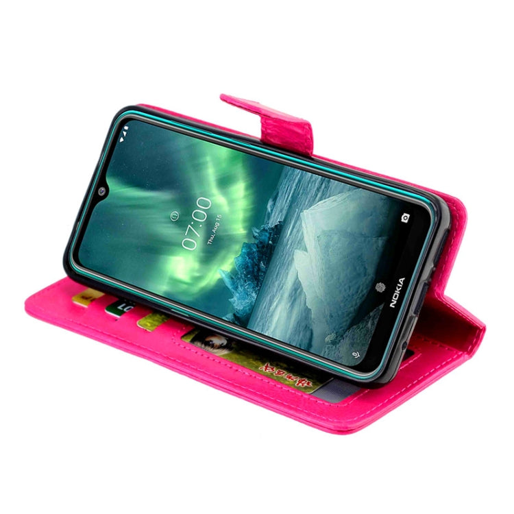 For Nokia 7.2 Crazy Horse Texture Leather Horizontal Flip Protective Case with Holder & Card Slots & Wallet & Photo Frame