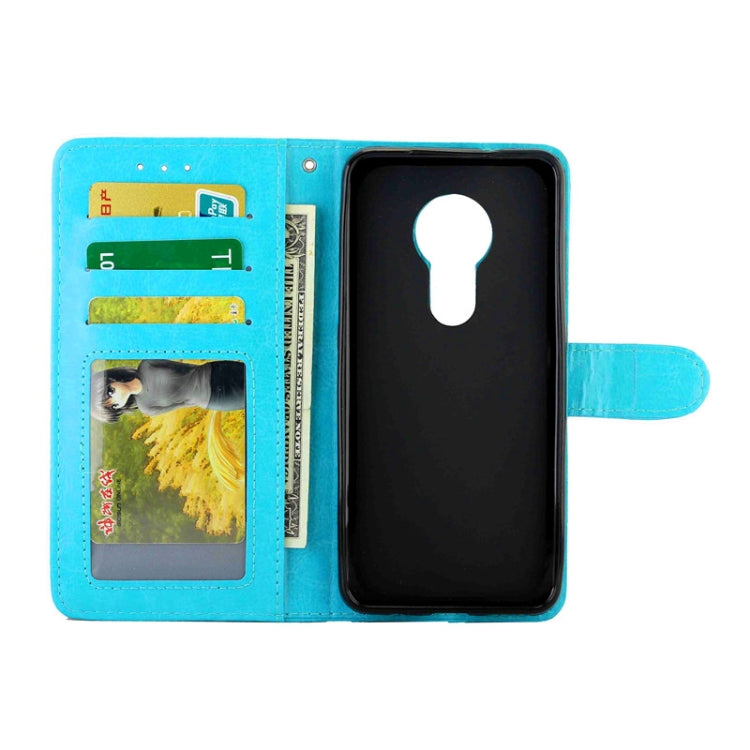 For Nokia 7.2 Crazy Horse Texture Leather Horizontal Flip Protective Case with Holder & Card Slots & Wallet & Photo Frame