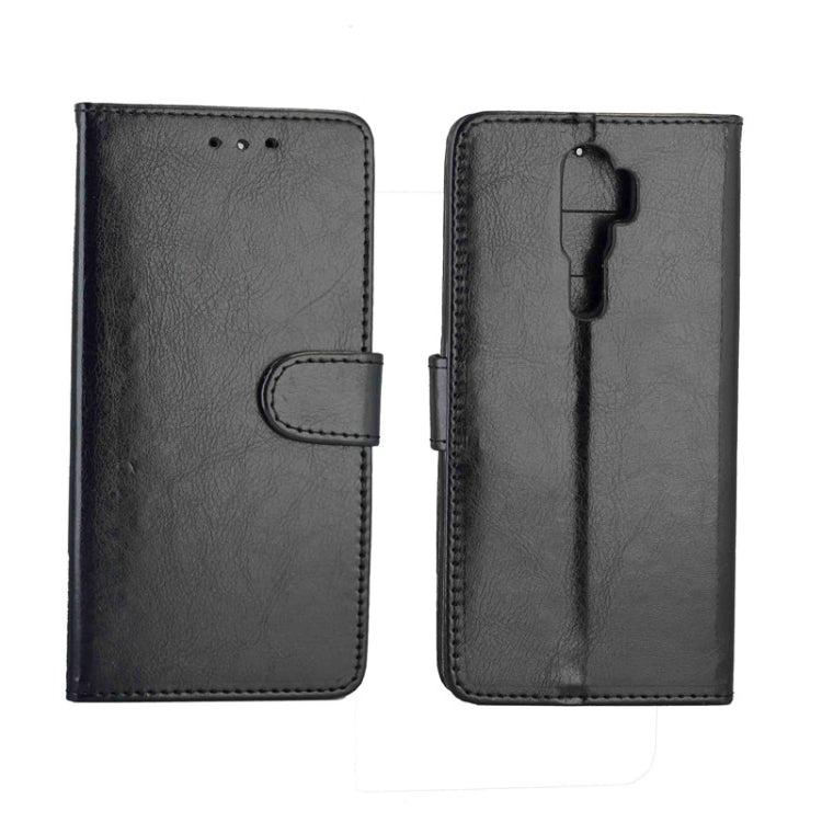 For OPPO A9 (2020) / A5 (2020) Crazy Horse Texture Leather Horizontal Flip Protective Case with Holder & Card Slots & Wallet & Photo Frame