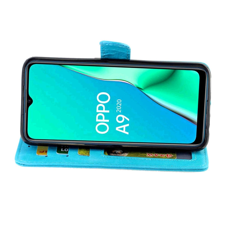 For OPPO A9 (2020) / A5 (2020) Crazy Horse Texture Leather Horizontal Flip Protective Case with Holder & Card Slots & Wallet & Photo Frame