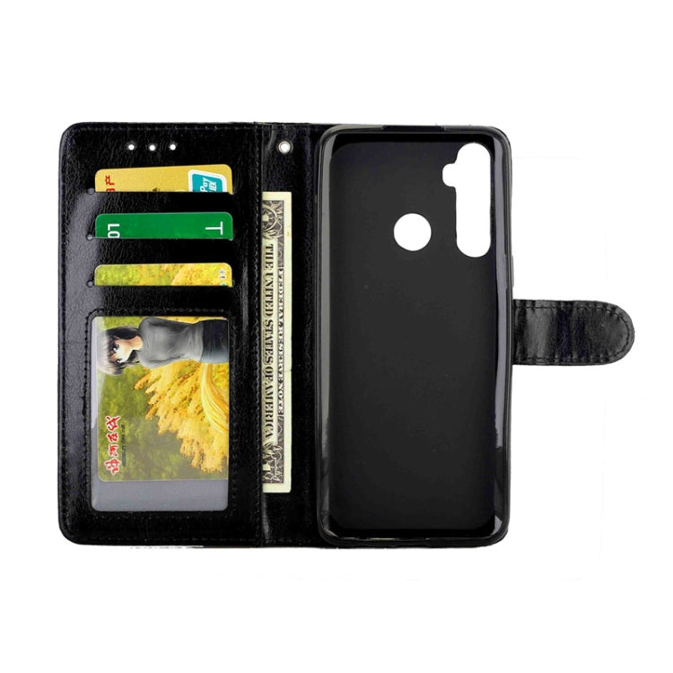 For OPPO Realme 5 Crazy Horse Texture Leather Horizontal Flip Protective Case with Holder & Card Slots & Wallet & Photo Frame