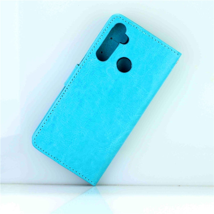 For OPPO Realme 5 Crazy Horse Texture Leather Horizontal Flip Protective Case with Holder & Card Slots & Wallet & Photo Frame