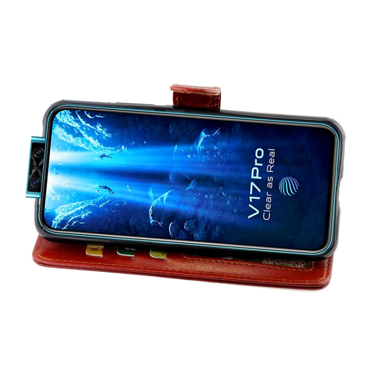 For Vivo V17 Pro Crazy Horse Texture Leather Horizontal Flip Protective Case with Holder & Card Slots & Wallet & Photo Frame