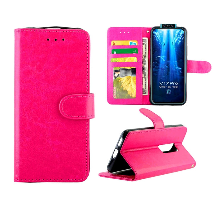 For Vivo V17 Pro Crazy Horse Texture Leather Horizontal Flip Protective Case with Holder & Card Slots & Wallet & Photo Frame