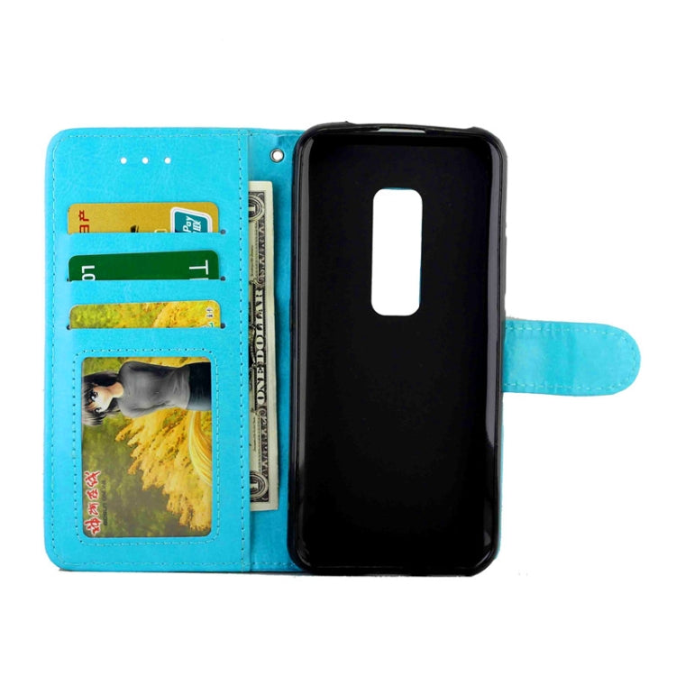 For Vivo V17 Pro Crazy Horse Texture Leather Horizontal Flip Protective Case with Holder & Card Slots & Wallet & Photo Frame