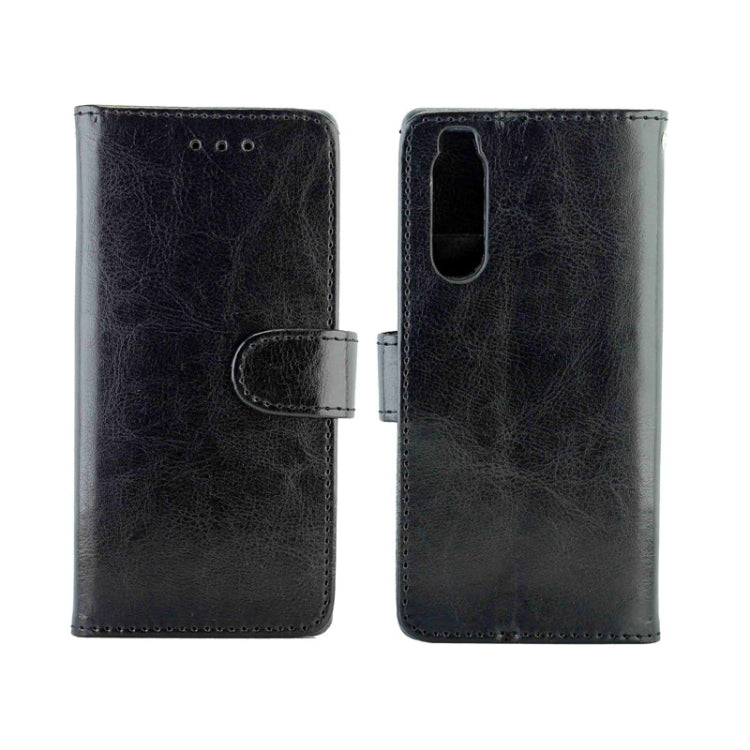 For Sony Xperia 5 Crazy Horse Texture Leather Horizontal Flip Protective Case with Holder & Card Slots & Wallet & Photo Frame