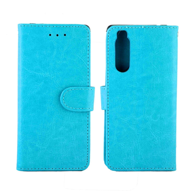 For Sony Xperia 5 Crazy Horse Texture Leather Horizontal Flip Protective Case with Holder & Card Slots & Wallet & Photo Frame