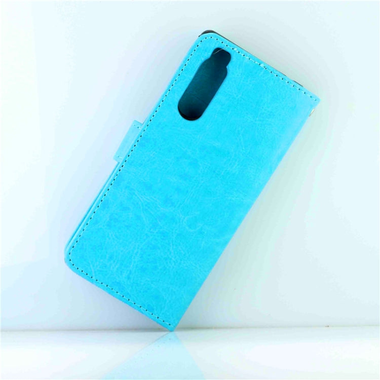 For Sony Xperia 5 Crazy Horse Texture Leather Horizontal Flip Protective Case with Holder & Card Slots & Wallet & Photo Frame