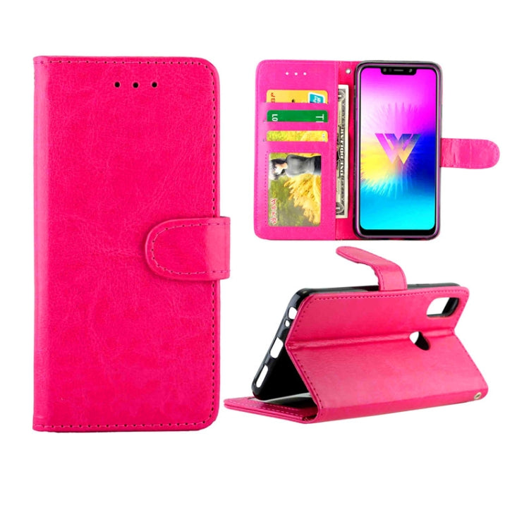 For LG W10 Crazy Horse Texture Leather Horizontal Flip Protective Case with Holder & Card Slots & Wallet & Photo Frame