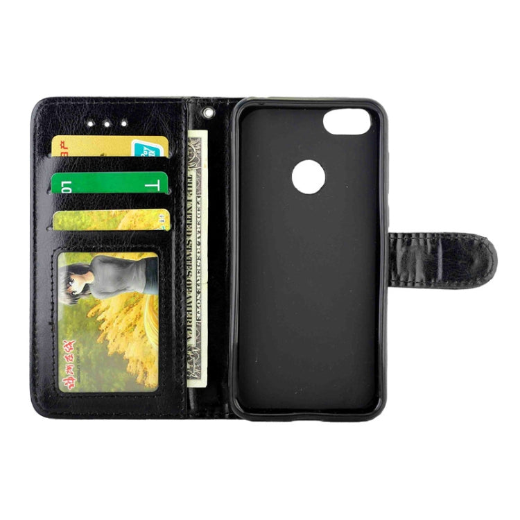 For Motorola MOTO E6 Play Crazy Horse Texture Leather Horizontal Flip Protective Case with Holder & Card Slots & Wallet & Photo Frame