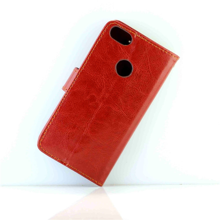 For Motorola MOTO E6 Play Crazy Horse Texture Leather Horizontal Flip Protective Case with Holder & Card Slots & Wallet & Photo Frame