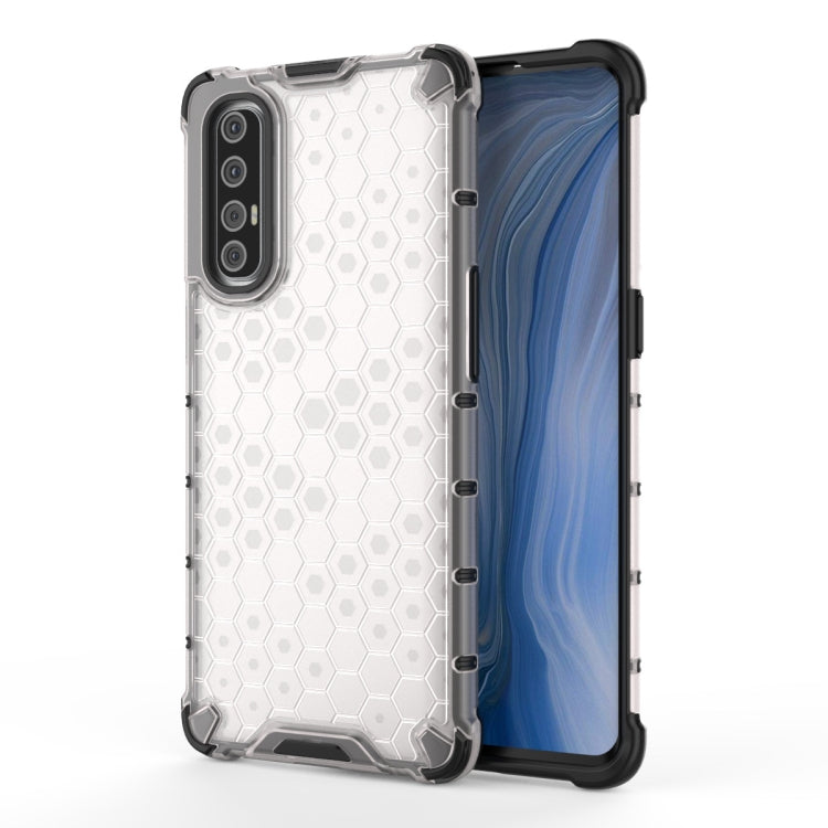 For OPPO Reno 3 Pro Shockproof Honeycomb PC + TPU Case