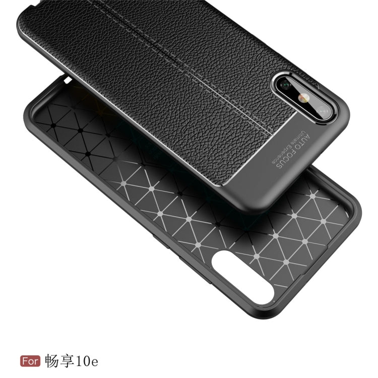 For Huawei Enjoy 10e Litchi Texture TPU Shockproof Case
