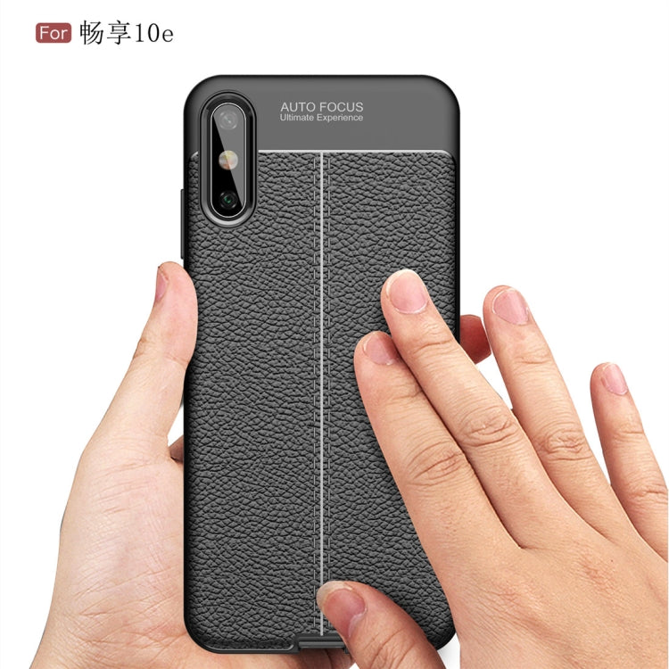 For Huawei Enjoy 10e Litchi Texture TPU Shockproof Case