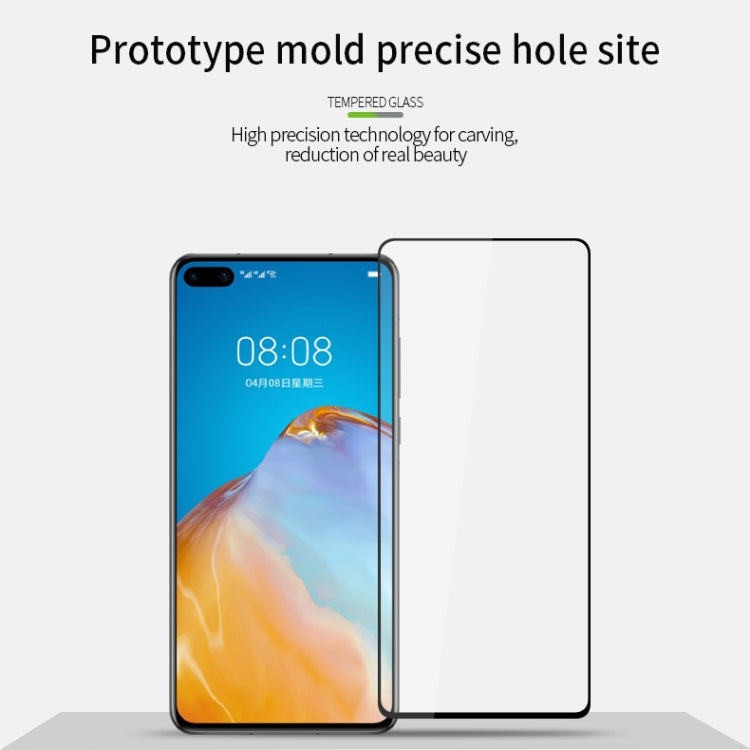 For Huawei P40 MOFI 9H 2.5D Full Screen Tempered Glass Film