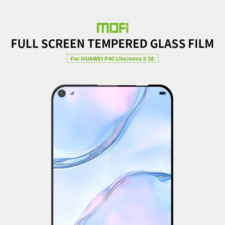 For Huawei P40 Lite / Nova 6 SE MOFI 9H 2.5D Full Screen Tempered Glass Film