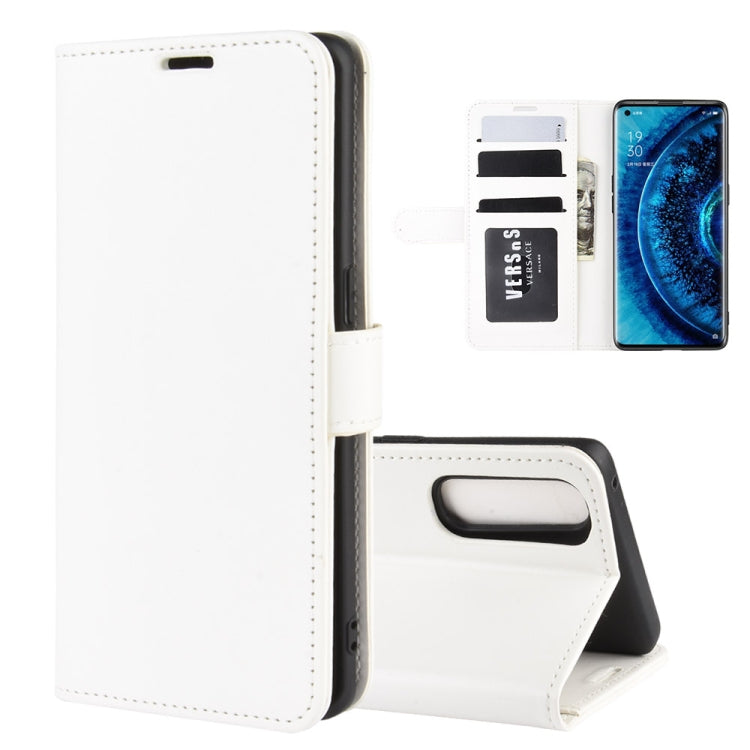 For OPPO Find X2 R64 Texture Single Horizontal Flip PU Leather Protective Case with Holder & Card Slots & Wallet& Photo Frame