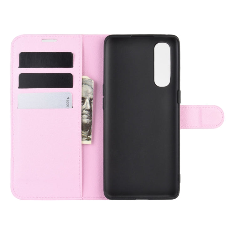 For OPPO Find X2 Litchi Texture Horizontal Flip PU Leather Protective Case with Holder & Card Slots & Wallet