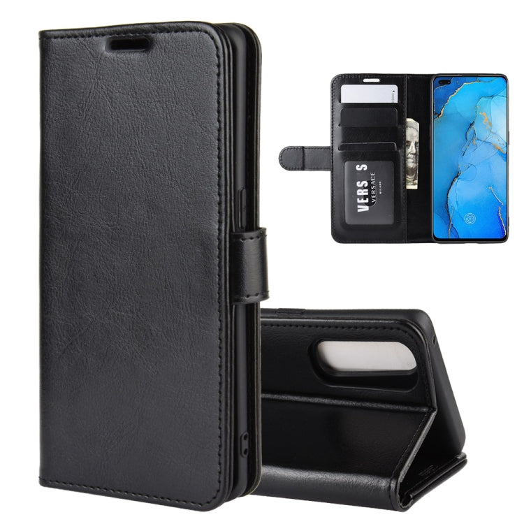 For OPPO RENO 3 PRO R64 Texture Single Horizontal Flip Protective Case with Holder & Card Slots & Wallet& Photo Frame