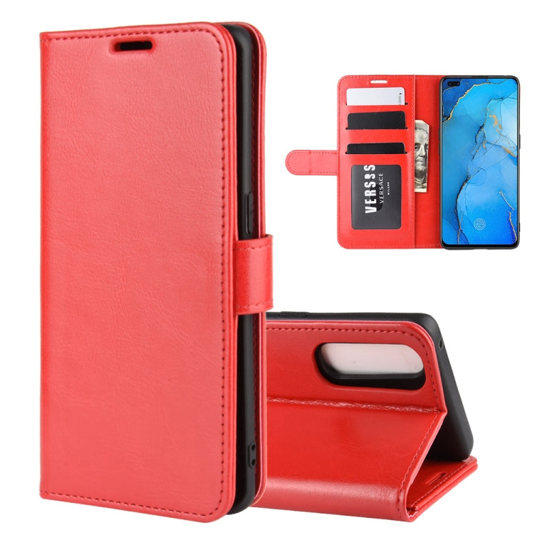 For OPPO RENO 3 PRO R64 Texture Single Horizontal Flip Protective Case with Holder & Card Slots & Wallet& Photo Frame