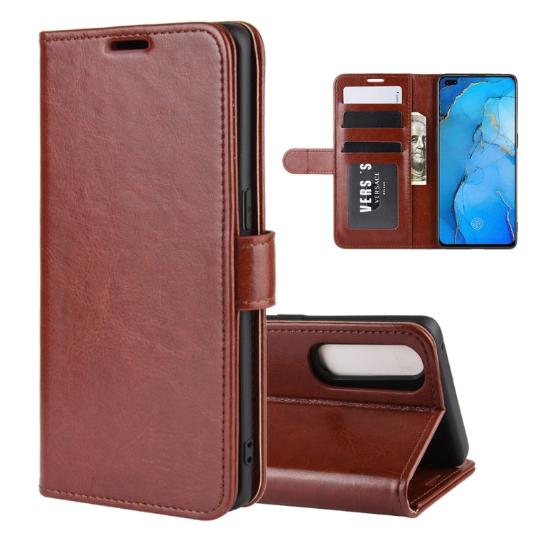 For OPPO RENO 3 PRO R64 Texture Single Horizontal Flip Protective Case with Holder & Card Slots & Wallet& Photo Frame