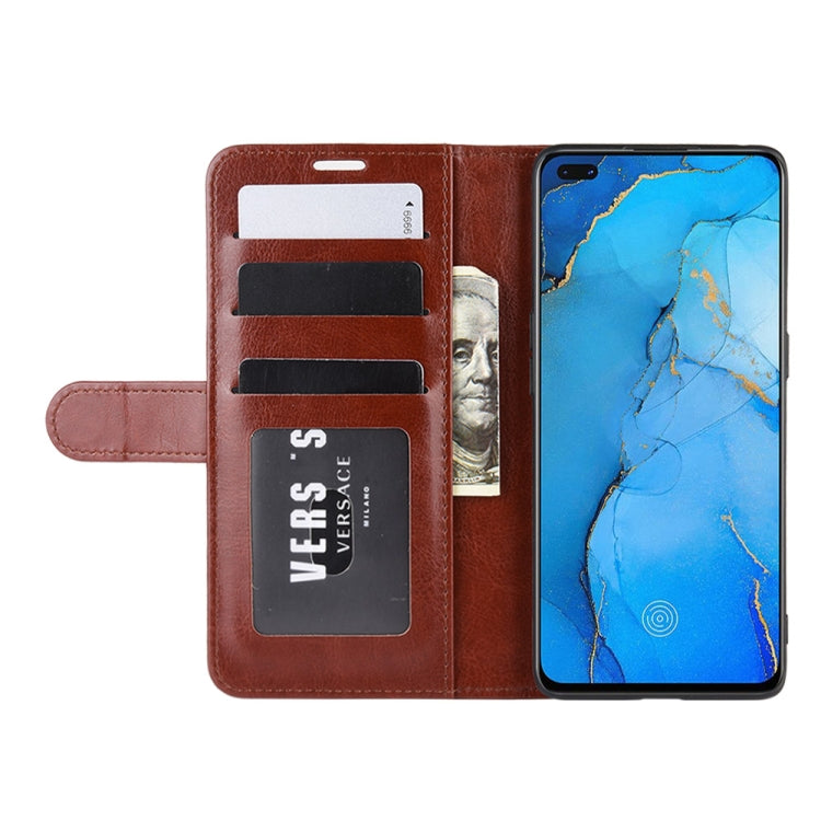 For OPPO RENO 3 PRO R64 Texture Single Horizontal Flip Protective Case with Holder & Card Slots & Wallet& Photo Frame
