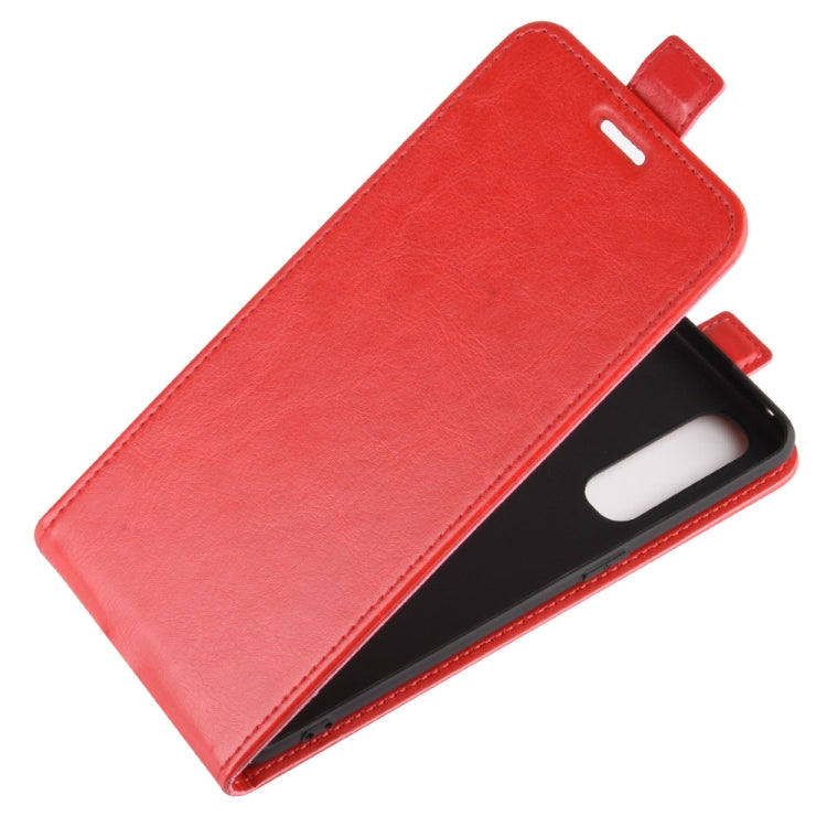 For OPPO Reno 3 Pro R64 Texture Single Vertical Flip Leather Protective Case with Card Slots & Photo Frame