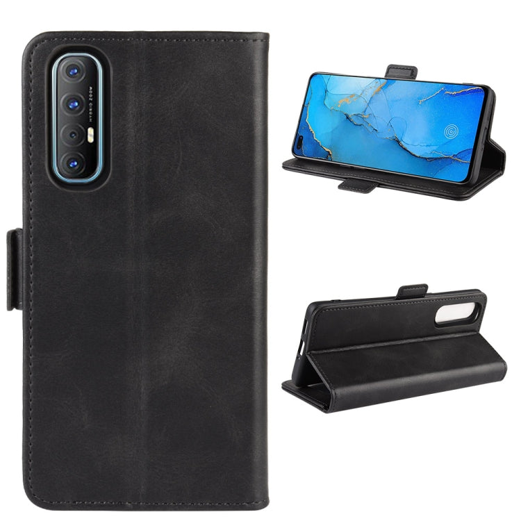 For OPPO Reno 3 Pro Dual-side Magnetic Buckle Horizontal Flip PU Leather Case with Holder & Card Slots & Wallet