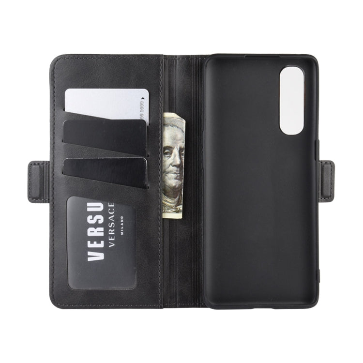 For OPPO Reno 3 Pro Dual-side Magnetic Buckle Horizontal Flip PU Leather Case with Holder & Card Slots & Wallet