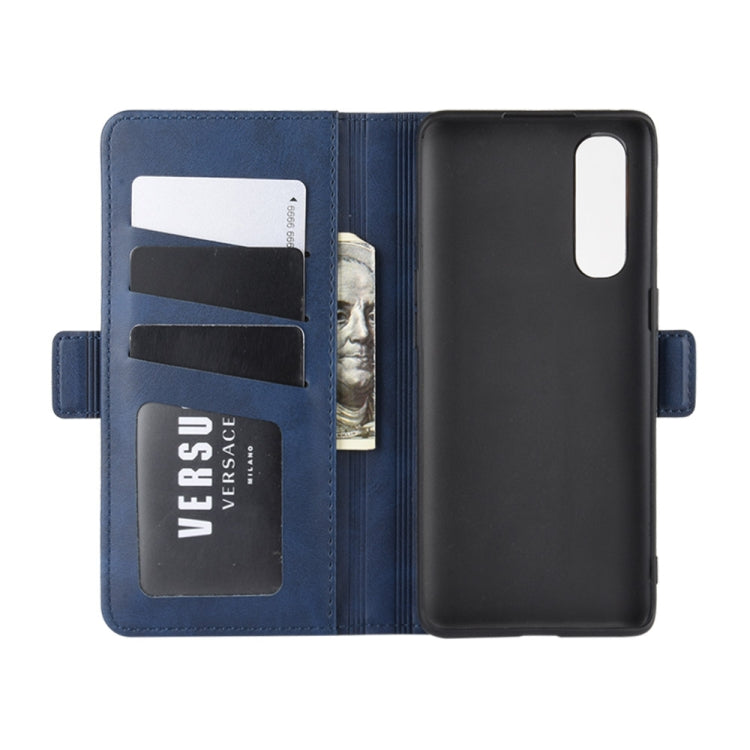 For OPPO Reno 3 Pro Dual-side Magnetic Buckle Horizontal Flip PU Leather Case with Holder & Card Slots & Wallet