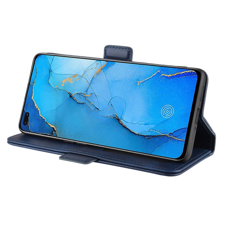 For OPPO Reno 3 Pro Dual-side Magnetic Buckle Horizontal Flip PU Leather Case with Holder & Card Slots & Wallet
