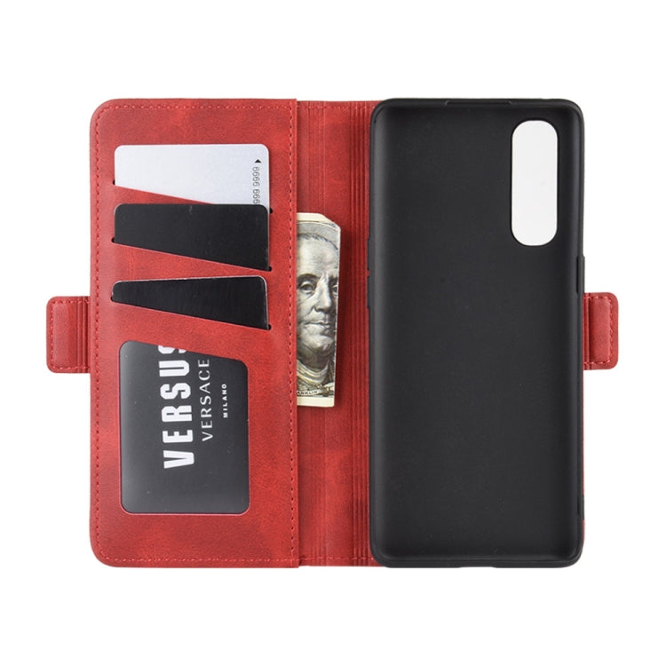 For OPPO Reno 3 Pro Dual-side Magnetic Buckle Horizontal Flip PU Leather Case with Holder & Card Slots & Wallet