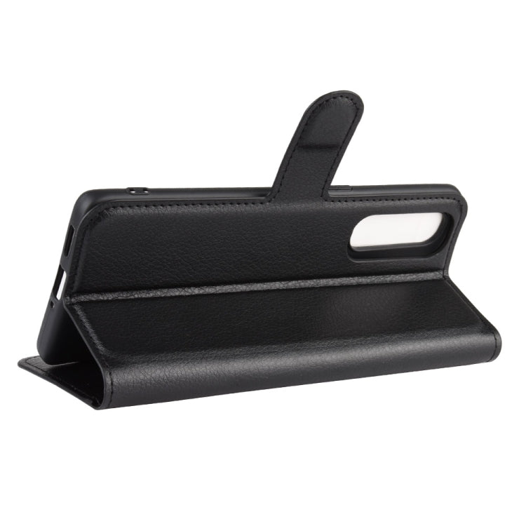 For OPPO Reno 3 Pro Litchi Texture Horizontal Flip PU Leather Protective Case with Holder & Card Slots & Wallet