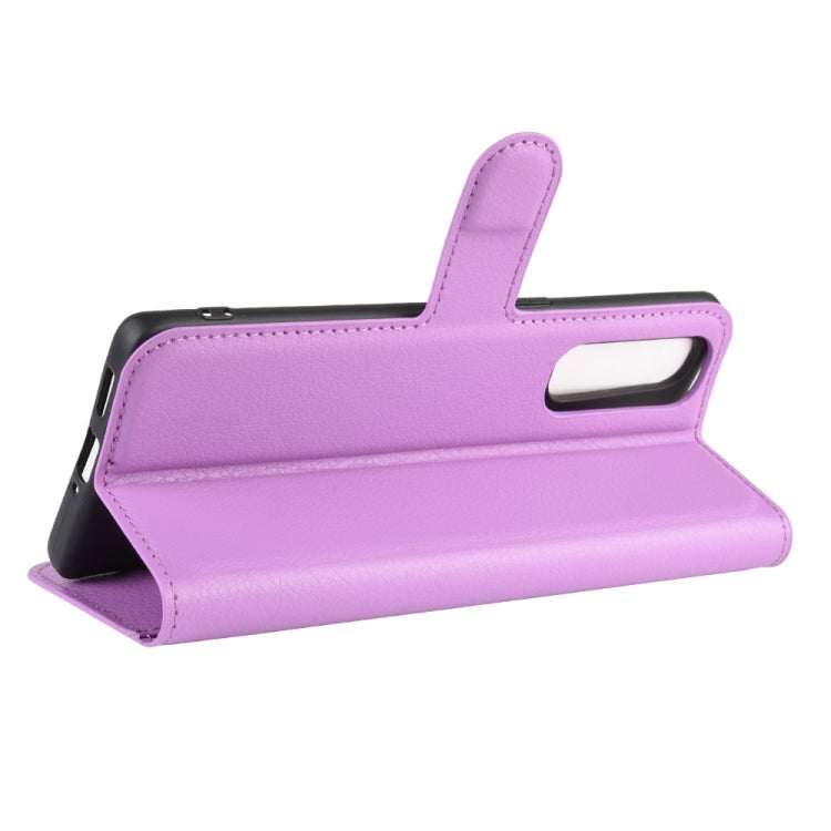 For OPPO Reno 3 Pro Litchi Texture Horizontal Flip PU Leather Protective Case with Holder & Card Slots & Wallet