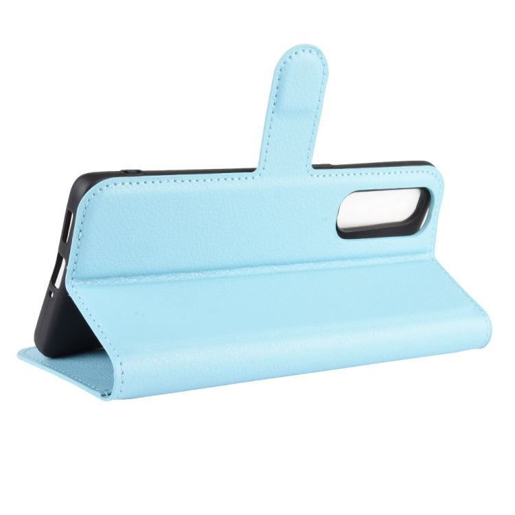 For OPPO Reno 3 Pro Litchi Texture Horizontal Flip PU Leather Protective Case with Holder & Card Slots & Wallet