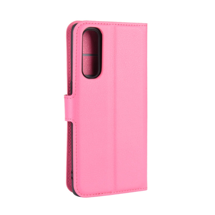 For OPPO Reno 3 Pro Litchi Texture Horizontal Flip PU Leather Protective Case with Holder & Card Slots & Wallet