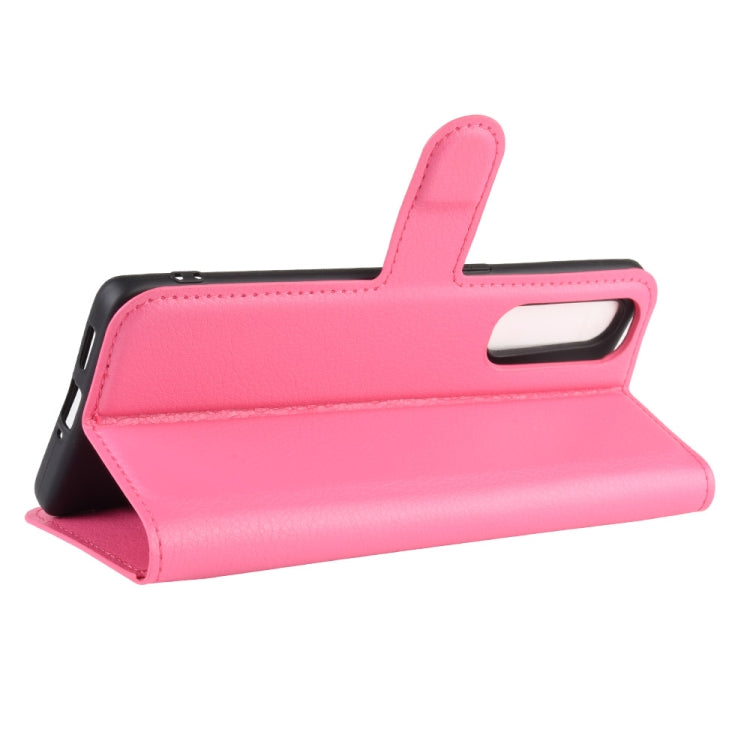 For OPPO Reno 3 Pro Litchi Texture Horizontal Flip PU Leather Protective Case with Holder & Card Slots & Wallet