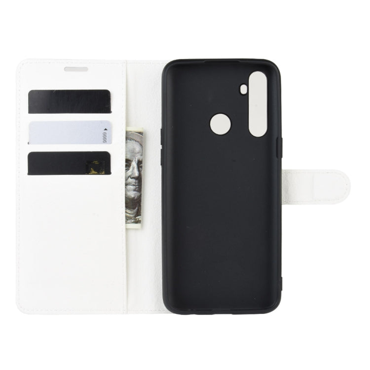 For OPPO Realme C3 (3 Cameras) Litchi Texture Horizontal Flip Protective Case with Holder & Card Slots & Wallet