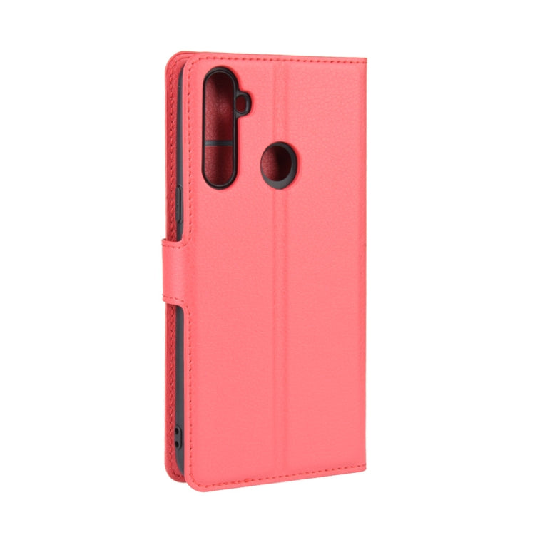 For OPPO Realme C3 (3 Cameras) Litchi Texture Horizontal Flip Protective Case with Holder & Card Slots & Wallet